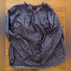 J crew liberty floral blouse 14